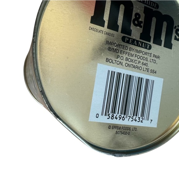 VTG M&M 1994 Set of 2 Plain & Peanut Flavored Christmas Theme Collectible Tins - Picture 7 of 9